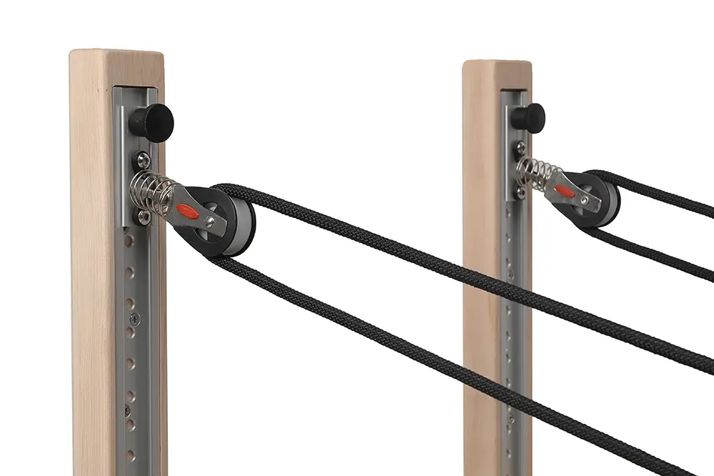 Maple Wood Pilates Reformer Rope Pulley System