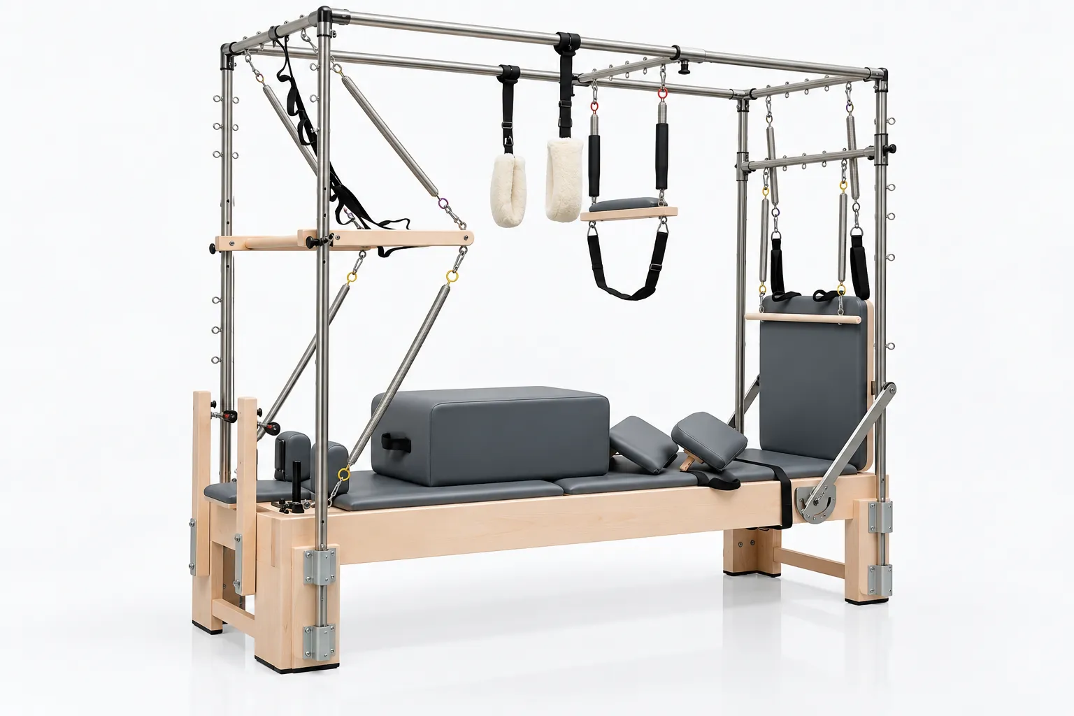 Pilates Cadillac Reformer In White Studio
