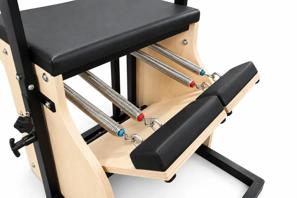 Pilates Chair With Color Coded Springs
