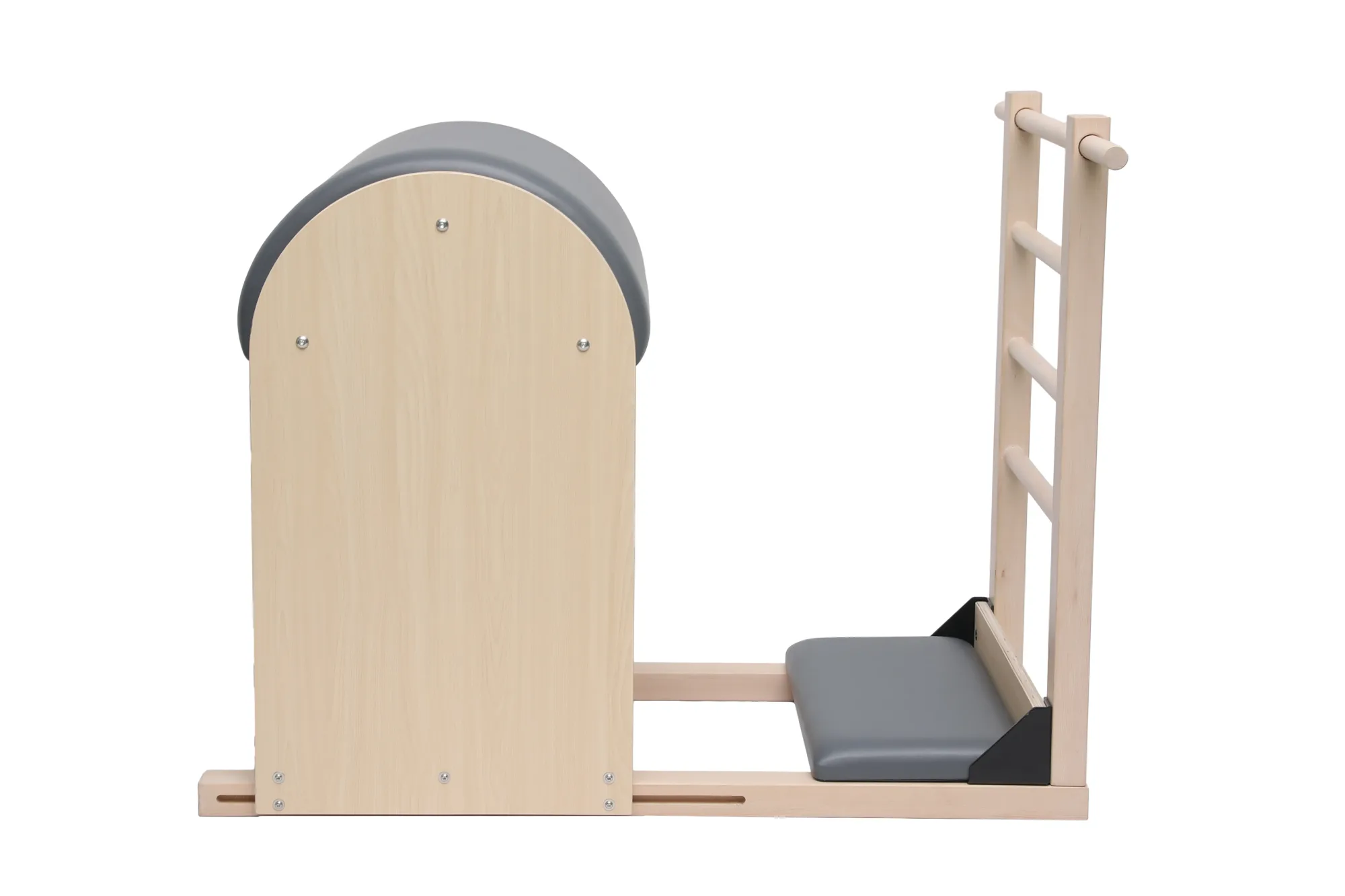 White Maple Wood Pilates Ladder Barrel Side View