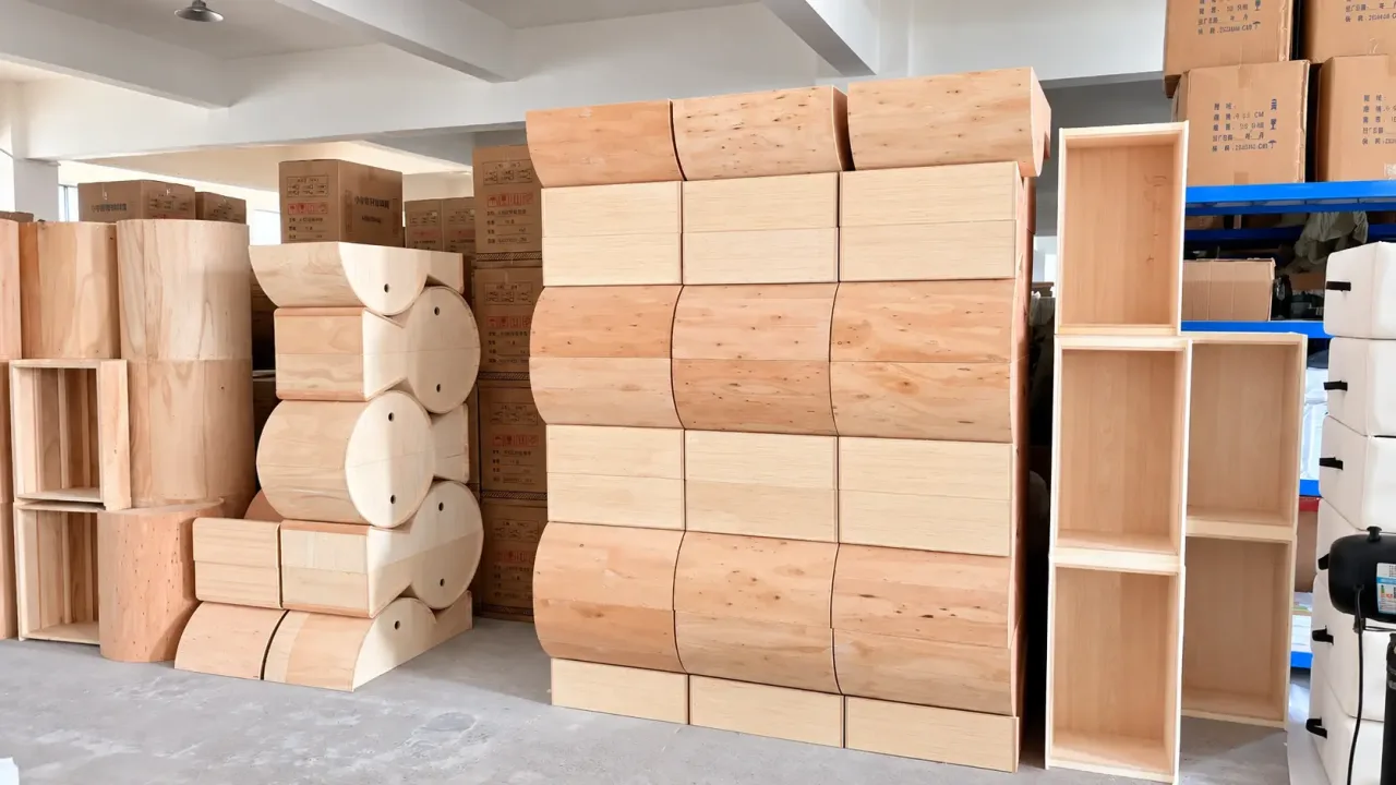 Modular Woodwork Warehouse Stacks