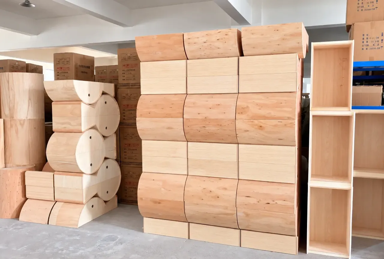 Modular Woodwork Warehouse Stacks