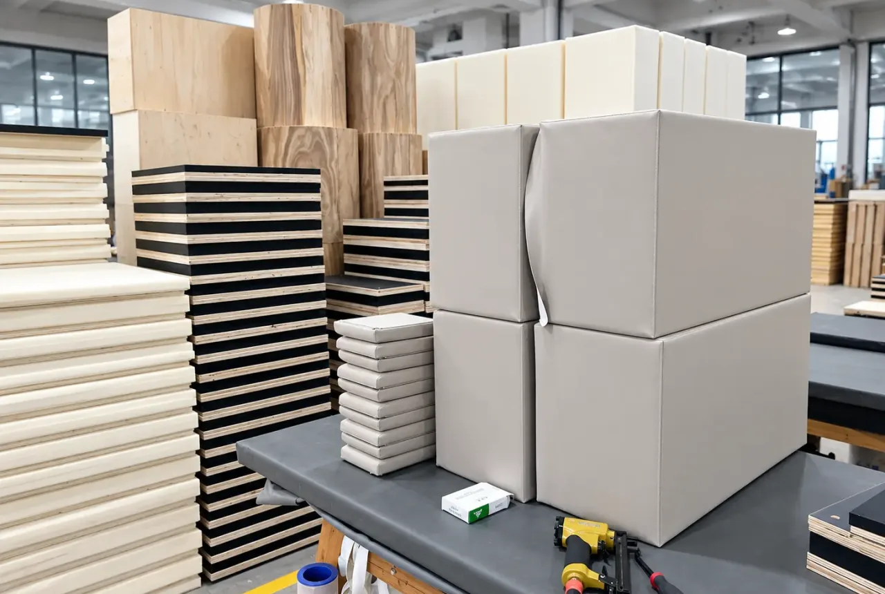 Organized Upholstery Workshop Stacks